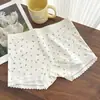 10A Algodão Antibacteriano Gancho Estendido Roupa Íntima de Segurança Feminina Anti-Exposição Tipo Dois-em-Um Cueca Boxer de Algodão
