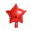 Balões de folha de alumínio de 5 polegadas em formato de estrela de cinco pontas e coração, decorações infláveis de aniversário em formato de estrela e coração, arranjo para cena de cerimônia e sala de aula