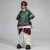 Ropa de moda hip-hop para niños ropa de práctica hiphop para niños verano niños hip-hop americano manga corta ropa para actuación del 1 de junio