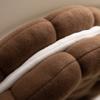 Cojín de Galleta Sándwich Artificial Estilo Japonés Estera Tatami Lindo Creativo Almohada de Felpa Cojín de Cabecera para Dormitorio