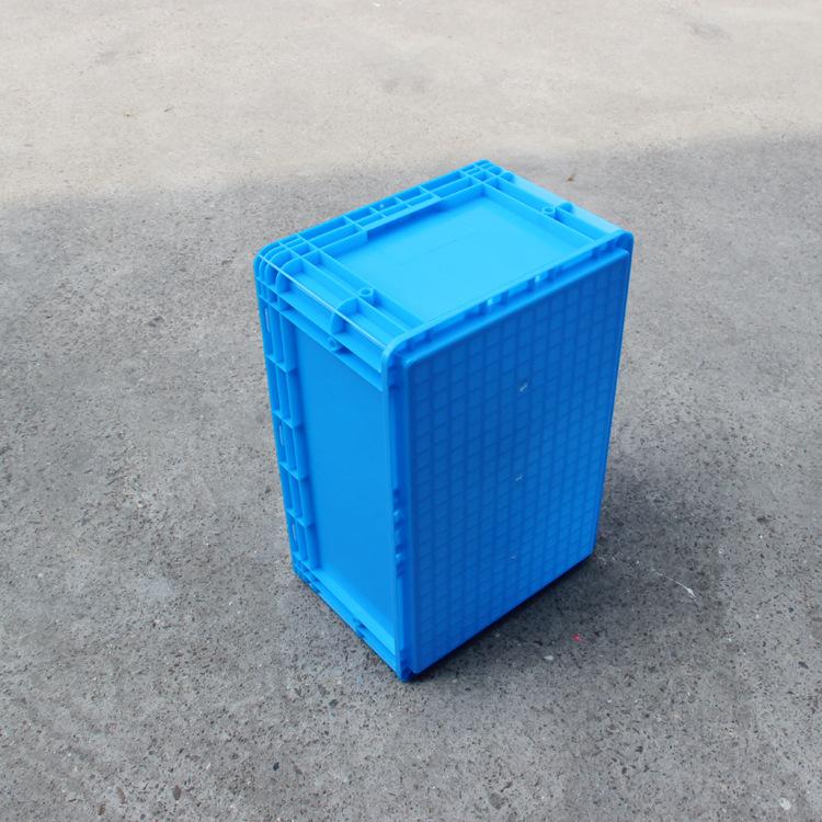 常州直销蓝色加厚塑料物流周转箱五金汽配塑胶箱600