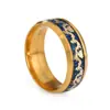 Acero de Titanio para Hombre de Gama Alta Venta Caliente Transfronteriza Anillo Retro Dragón Chino Joyería de Acero Inoxidable Dragón Chino Joyería de Mano Venta al por Mayor