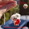 Pendente de Urso Teddy de Amor Acrílico Plano Transfronteiriço para Carro, Pingente de Decoração para Casa