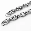 En Stock Cadena Trenzada Gruesa de Acero Inoxidable Grabada Cadena de Joyería Cadena para Collar Pulsera DIY Cadena Cubana Accesorios de Cadena para Bolsos