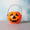 Cubo de Calabaza de Halloween Linterna de Calabaza Portátil Cubo de Calavera Cubo de Dulces Decoración de Escena de Bar Accesorios Estilismo al por Mayor