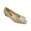 Temporada do Primeiro Encontro: Sandálias de Salto Anabela Elegantes de Veludo com Strass, Novo Estilo Inverno 2025, Sapatos de Casamento Quentes Forrados com Lã, Estilo Chanel