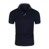 2026 Verão Nova Camisa Polo Masculina Manga Curta Moda Masculina Cor Sólida Versátil Casual Transfronteiriça Fornecimento Exclusivo