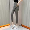 Pantalones Capri de Cintura Alta Nuevos de Verano con Bolsillo para Cubrir la Barriga Culottes Moda Deportiva Falso Dos Piezas Ropa Exterior para Correr Fitness Yoga