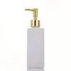 Botella vacía de vidrio opaco con botón de presión cuadrado, 350 ml para champú, gel de ducha, loción, botella de empaque, adecuada para diversas ocasiones como uso doméstico, viajes, fitness, etc., integrándose fácilmente en varios entornos