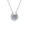 Collar Seiko herradura 2 quilates moissanita collar plata de ley s925 forma de U Joker cadena alta calidad clavícula mujeres venta al por mayor