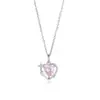 Collar Amor Diamante Rosa ins Diseño Nicho Joker Estudiante Chica Corazón Lindo Mejor Amigo Cadena Clavícula