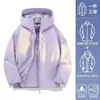 Luotuo mismo estilo para hombre y mujer, cortavientos, impermeable, cálido, tres en uno, desmontable, ropa de trabajo, ropa de montaña, personalizado