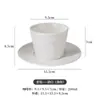 Xícara com padrão de pedra vintage, conjunto de xícara e pires de café de alto valor estético, xícara de cerâmica, xícara de cor sólida, latte art, cappuccino