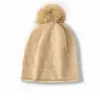 Novo Chapéu de Cashmere 2025 para Mulheres, Novo Chapéu de Tricô Espesso com Padrão Vazado para Outono e Inverno, Proteção para as Orelhas, Comércio Exterior