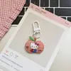 Nuevo Llavero de Manzana a Cuadros KT Dulce Ins Corazón de Chica Linda Suave Lindo Estudiante Accesorios Colgantes para Mochila Lote