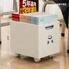 Caja de Libros Divertida con Ruedas, Caja de Almacenamiento de Libros para Estudiantes, Caja de Almacenamiento de Libros de Gran Capacidad para Uso en el Aula, Caja Organizadora al Lado del Escritorio