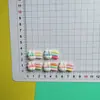 Estilo celebridade da internet acessórios de coelho em cores de doce DIY feito à mão capa de celular com cola de creme presilha de cabelo acessórios para cabo de dados Crocs