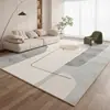 Alfombra lavable minimalista de cachemir sintético, alfombra de sala de estar estilo vintage, superventas transfronterizo, alfombra para el hogar antideslizante y resistente a la suciedad