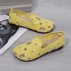 Sapatos de verão de malha oca respirável femininos de fundo plano atacado novos sapatos femininos de buracos de combinação rasa sapatos de feijão