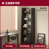 Estantería usada, estante de almacenamiento de pie, estante de almacenamiento multicapa para el lado del televisor, mueble de almacenamiento de exhibición montado en la pared para sala de estar, estantería en forma de escalera