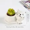 Escandinavo Novo Porcelana Branca Gato Vasos de Flores Suculentas Exportação Exportação Vasos de Flores de Cerâmica Suculentas Transfronteiriças Plantas Envasadas