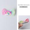 Hermosa peluca infantil de color rosa rojo con trenzas, diseño de toalla con anillos para el cabello, accesorios para el cabello de moda con personalidad y rendimiento.