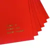 Em Estoque Entrega Rápida Vermelho Vibrante Direto da Fábrica Preço Especial Papel para Envelope Vermelho de Casal Suprimentos Festivos Papel Papel Especial para o Festival da Primavera