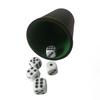 Taza de Dados de Cuero Personalizada Transfronteriza Taza de Dados Silenciosa Juego de Tazas de Dados Taza de Enchufe para Bar Ktv Logo Personalizado