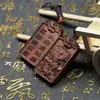 Colgante del Emperador Zhenwu del Rayo Natural Zaomu Colgante del Sello del Dios Xuantian Colgante No Importa Tarjeta Tallado por Ambos Lados