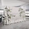Biombo Plegable Estilo Chino para Entrada de Sala de Estar, Bloqueando la Vista de la Puerta, Pantalla Paisajística Móvil para Habitaciones Privadas de Hotel