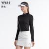 Camisa Base Pgm Golf Feminina Manga Longa Tecido Esportivo Laço Borboleta Moda Golfe Roupa Esportiva