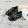 Zapatos de piel para niños, mocasines para niñas, zapatos de rendimiento estilo universitario de suela blanda para primavera y otoño, zapatos de piel para estudiantes, modernos y versátiles