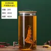 Pote de Vidro Selado, Barril de Fermentação de Vinho de Alta Capacidade em Vidro Borossilicatado, Barril de Fermentação com Torneira de Aço Inoxidável, Barril de Enzima de Frutas de Boca Larga