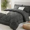 Sitio independiente de Amazon comercio exterior transfronterizo juego de tres piezas de edredón grueso para las cuatro estaciones, relleno de edredón, juego de siete piezas de edredón para cama doble, venta directa del fabricante