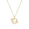 Collar Colgante Luna Estrella León Mal de Ojo Amor Transfronterizo Europeo y Americano Lujo Accesible Joyería para Niñas Accesorios Venta al por Mayor