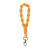 Llavero de cuerda de algodón tejido a mano, pulsera trenzada con nudo en espiral, colgante para llave de coche