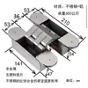 Bisagra tridimensional ajustable de acero inoxidable 304 de alta resistencia Shengang, bisagra oculta, bisagra de cruz invisible oculta