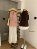 Wgwe9105 Ropa de Mujer Guangzhou Shisanxing Verano Nuevo Estilo Chaleco sin Mangas de Atar Cuello Halter Volante Top Versátil