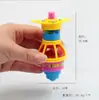 Creative Crianças flash luminoso giroscópio giratório enrolando brinquedo colorido giroscópio catapulta transmissor prêmio estudante