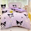 Juego de tres piezas de colcha de algodón para jardín de infantes Kuromi Juego de seis piezas de ropa de cama de algodón puro para siesta de bebé Funda de colcha para niños