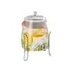 Jarra Grande para Água Fria Doméstica com Torneira, Barril de Suco e Bebidas de Grau Alimentício, Barril para Chá de Frutas com Limão, Barril de Vinho