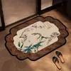 Tapete de Chão para Banheiro de Lama Diatomácea Transfronteiriço Estilo Clássico Tapete Antiderrapante para Banheiro Tapete de Chão de Secagem Rápida Absorvente de Água Fabricante