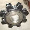 Transportador rascador de minería rueda de siete estrellas forjado tratamiento térmico piñón transportador de disco rascador de siete estrellas extractor de cadena de minería