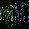Ropa fluorescente Luz fría EL Palo de baile fluorescente Ropa luminosa para escenario Accesorios de Stickman Ropa de actuación de baile electro-óptica
