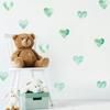 Nuevo FX-F297 pintado verde amor dormitorio armario refrigerador porche DIY decoración de pared hogar pegatinas de pared