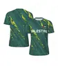 Camiseta de Fútbol de Moda, Camiseta Trendy de Verano con Estampado de Emblema Nacional 3D, Deportiva Casual Oversized