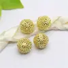 Accesorios diy estilo coreano bola de flores hueca de cobre puro accesorios para tocado de novia antigua colgante de cuentas para llevar