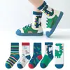 Meias para Meninos, Meias de Cano Médio Classe A para Crianças Primavera e Outono, Meias de Outono e Inverno para Meninos e Meninas, Meias para Bebês e Crianças Maiores, Desenho Animado Atacado