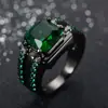 Europeu e Americano Mais Vendido Amazon Anel de Joia para Mão Anel com Zircônia Safira Microincrustada para Mulheres Ornamentos de Material de Liga