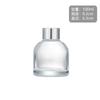 Botella de Incienso de Ratán y Vidrio No Inflamable Botella Cilíndrica de Campana Invertida Botella de Vidrio para Aromaterapia Botella de Aromaterapia Botella Vacía Botella de Vidrio Transparente